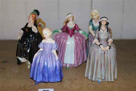Collection of 7 Royal Doulton figurines